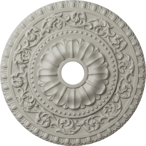 Ekena Millwork Vaduz Ceiling Medallion (Fits Canopies up to 3 1/2"), 23 1/2"OD x 3 1/2"ID x 2 1/8"P, Pot of Cream CM23VAPCF - main